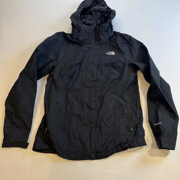 The North Face Women's Black HyVent Rain Jacket Size S - Picture 1 of 8